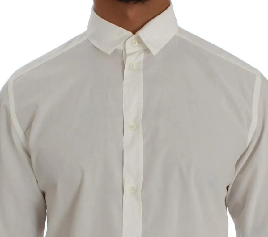 White Cotton GOLD Slim Fit Shirt