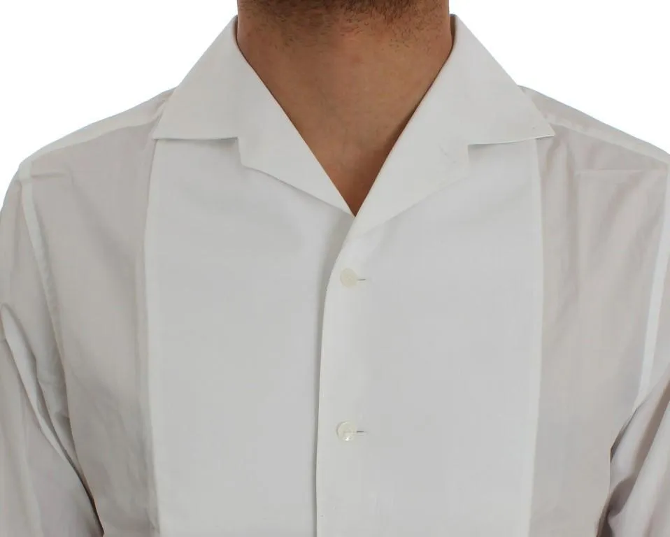 White Cotton Spread Formal Shirt
