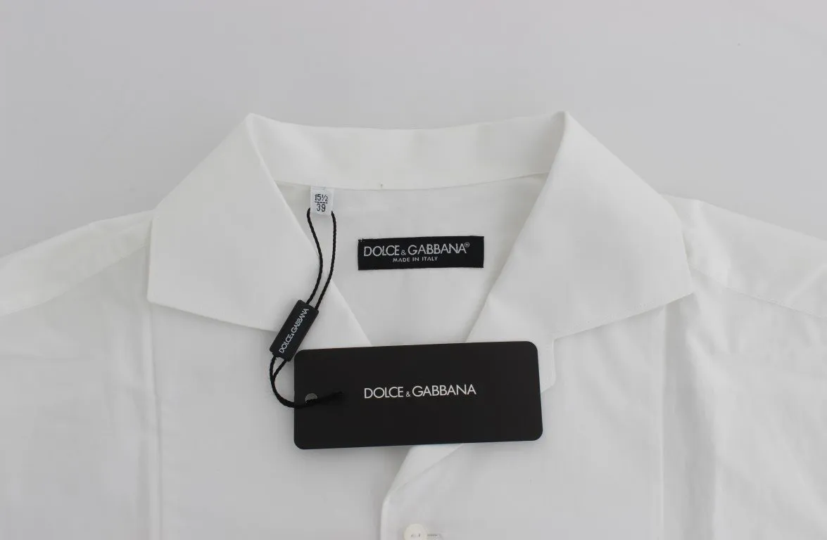 White Cotton Spread Formal Shirt
