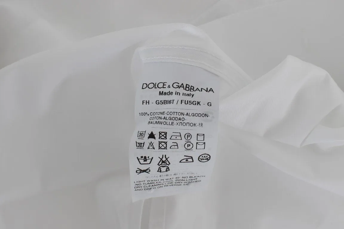 White Cotton Spread Formal Shirt