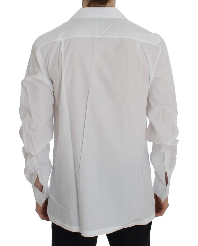 White Cotton Spread Formal Shirt