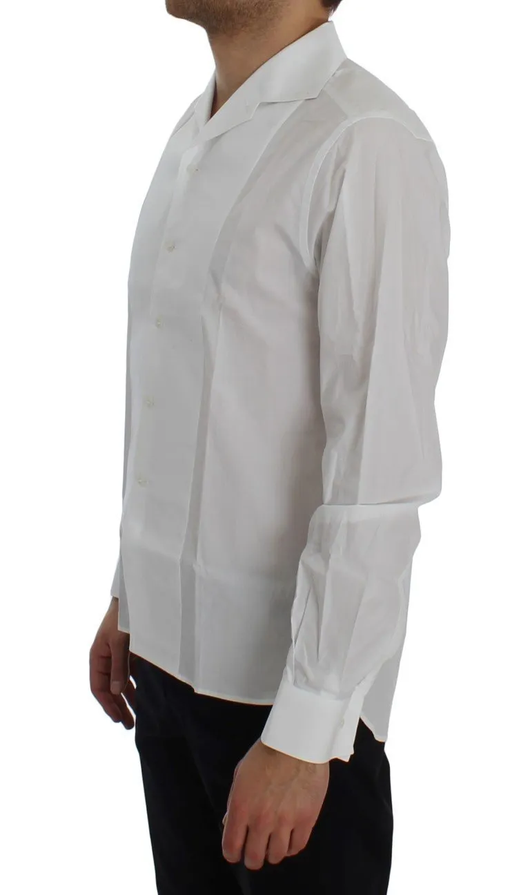 White Cotton Spread Formal Shirt