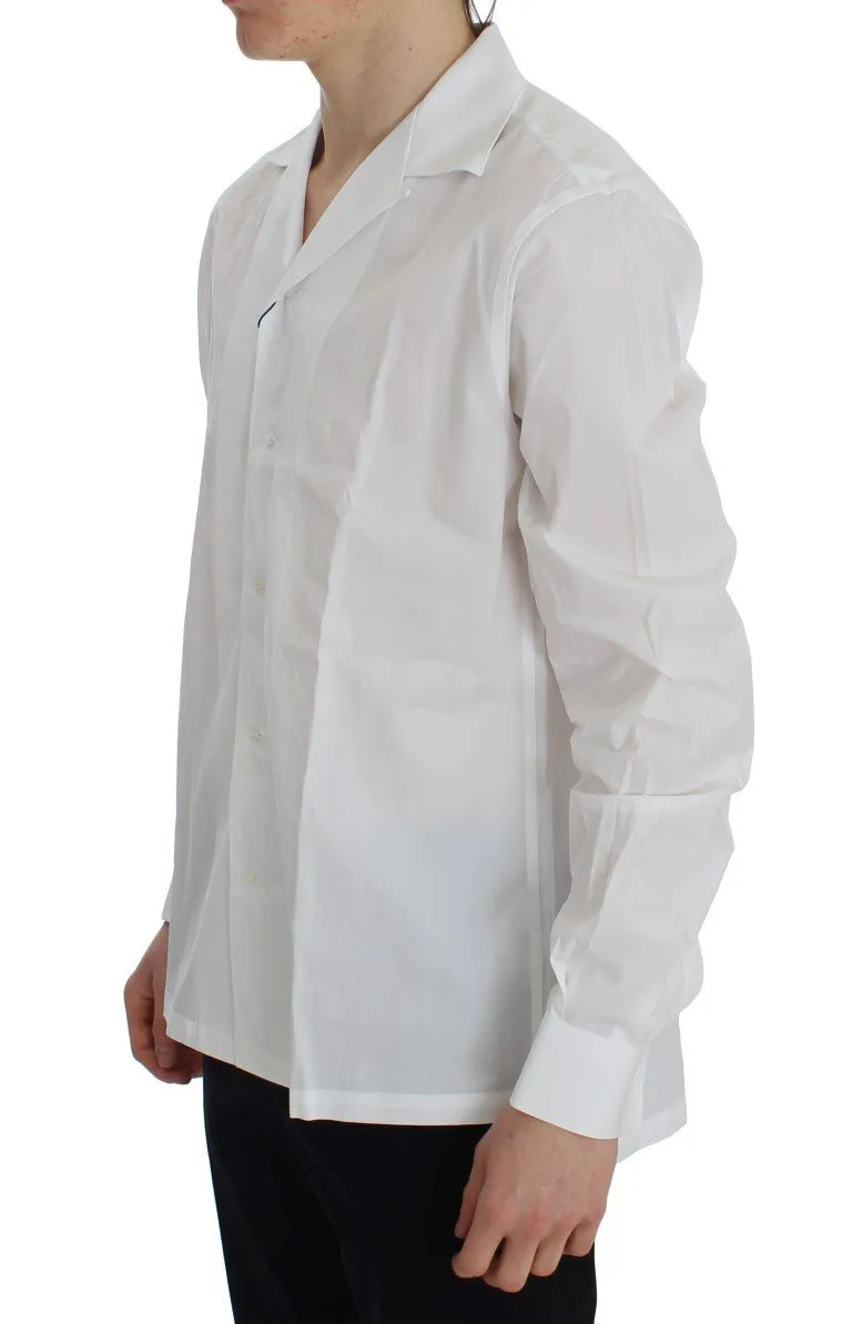 White Cotton Spread Formal Shirt