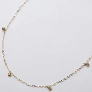 White CZ Choker Necklace