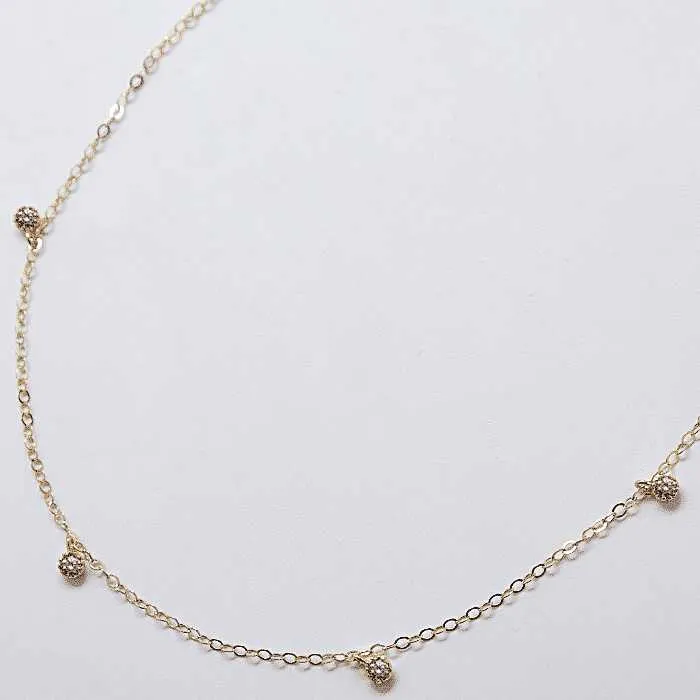 White CZ Choker Necklace