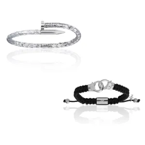 White Gold and Silver Bracelets Gift Idea for her