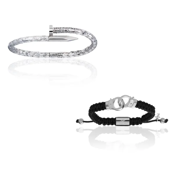 White Gold and Silver Bracelets Gift Idea for her