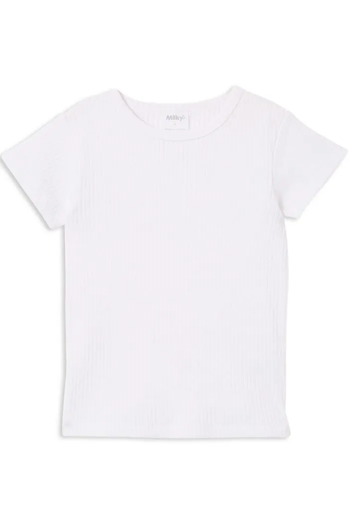 White  Rib Summer Tee
