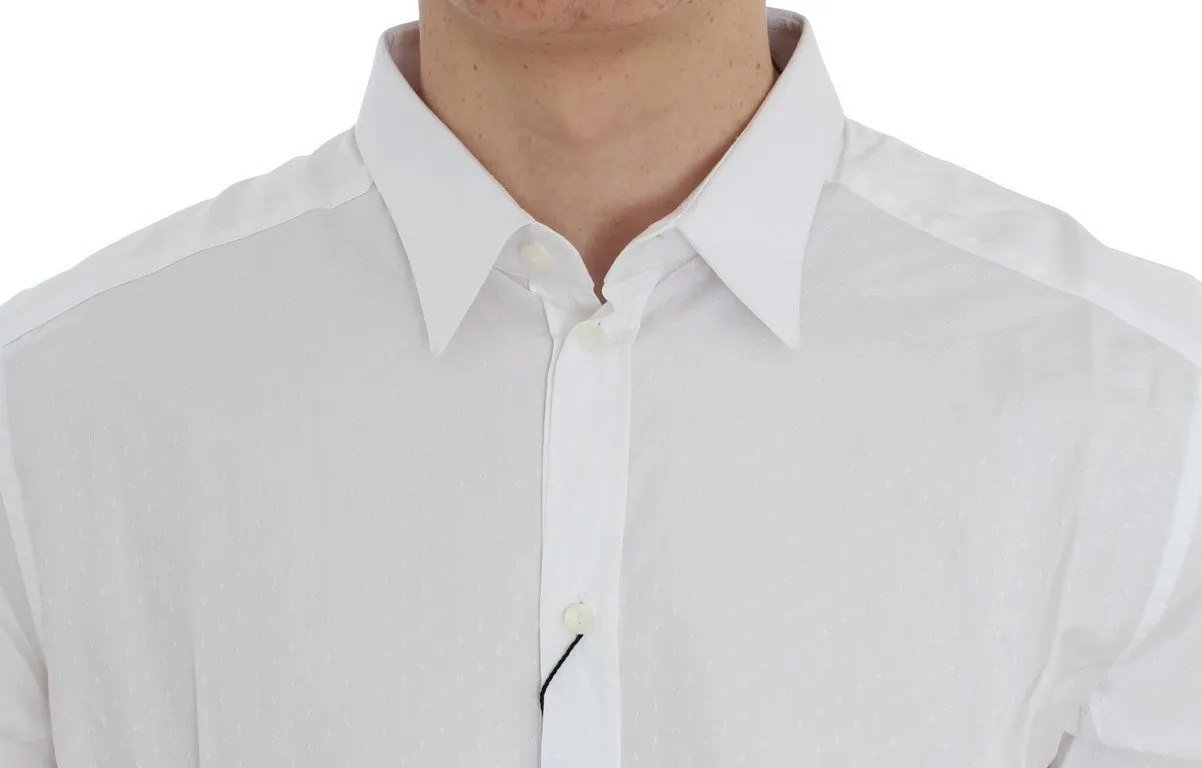 White Slim Fit Formal Cotton Shirt