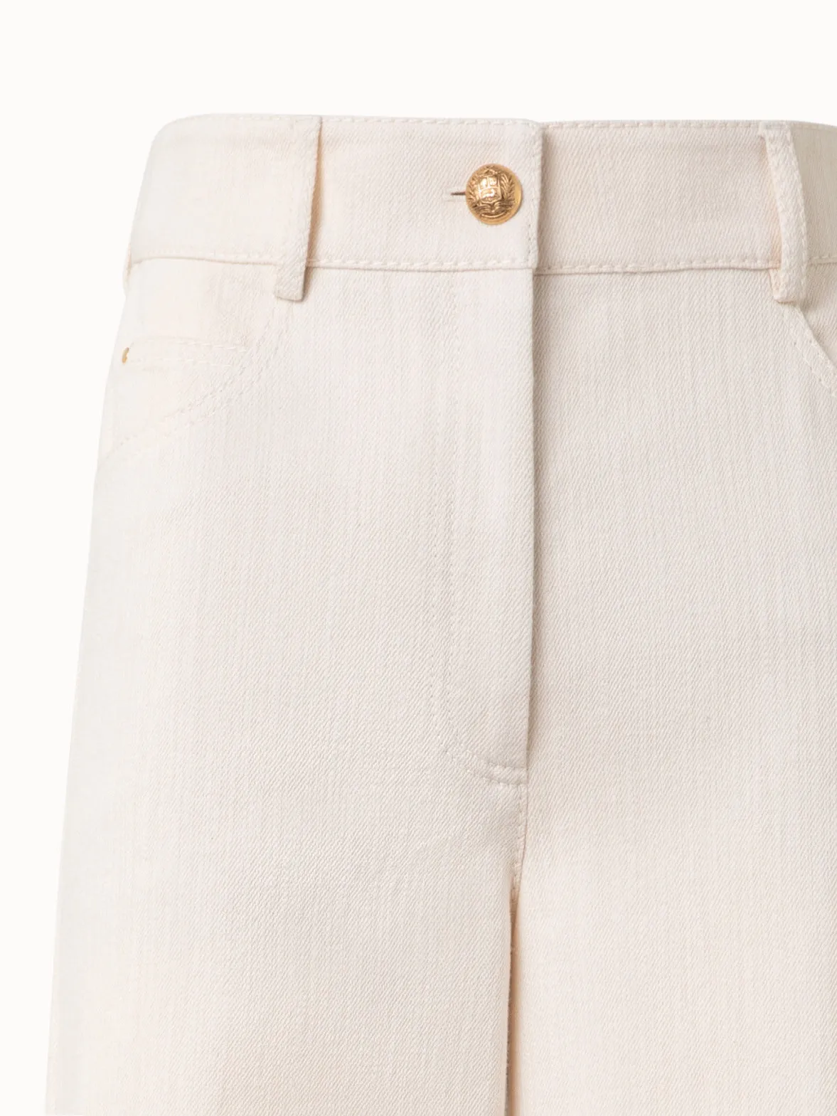 Wide Cotton Wool Denim Pants