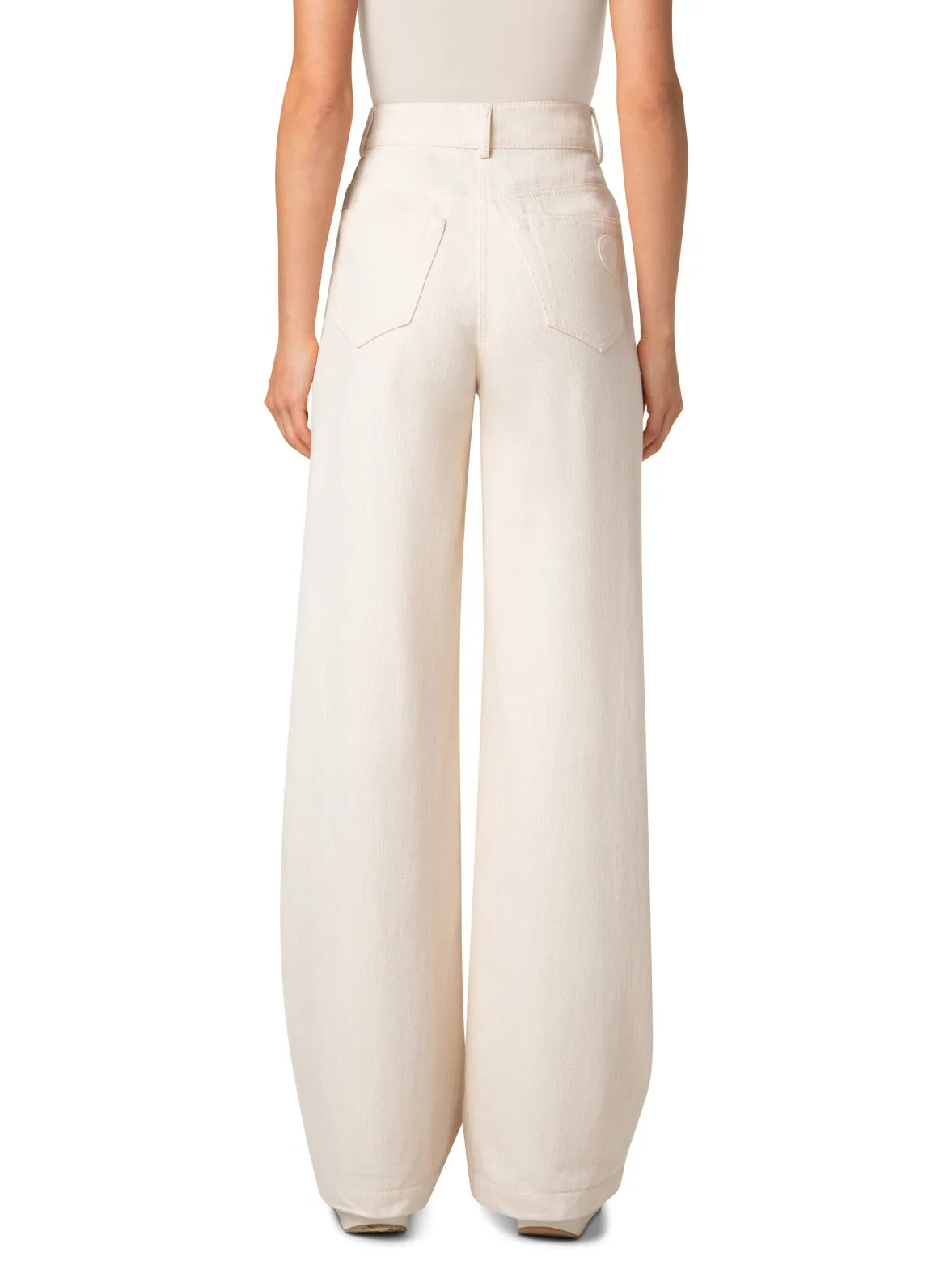 Wide Cotton Wool Denim Pants