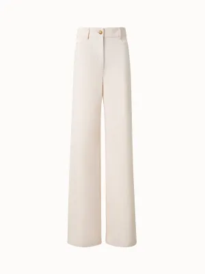 Wide Cotton Wool Denim Pants