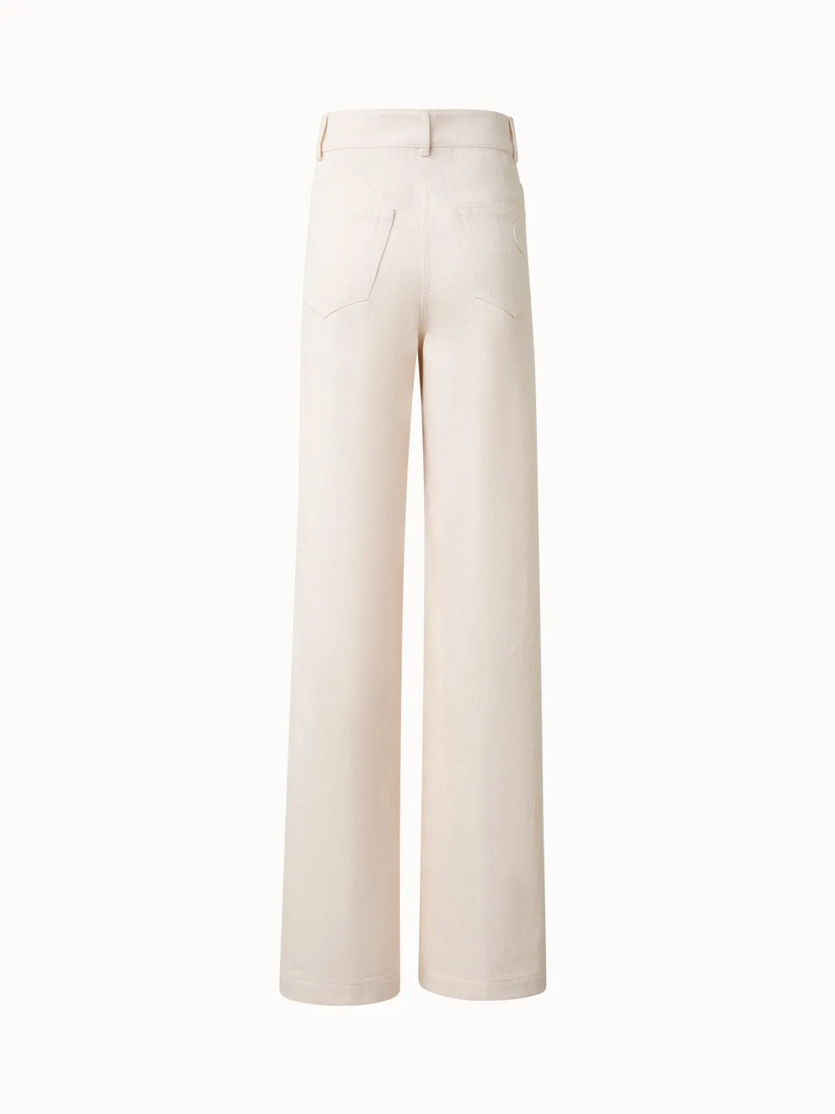 Wide Cotton Wool Denim Pants