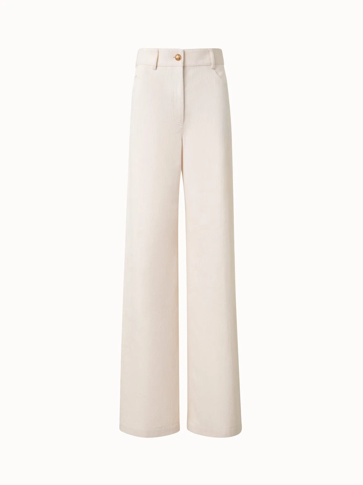 Wide Cotton Wool Denim Pants