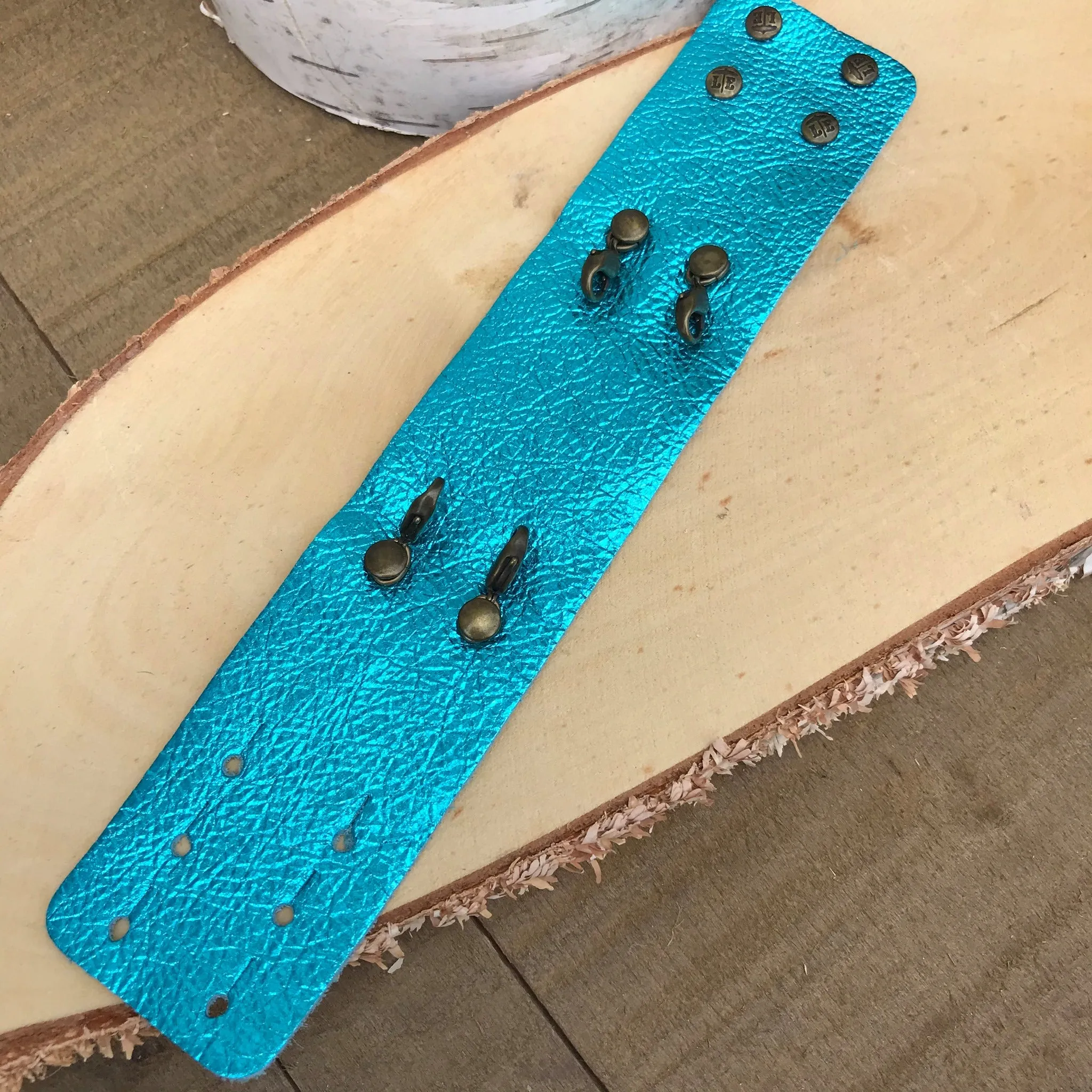 Wide Leather Cuff - Colors