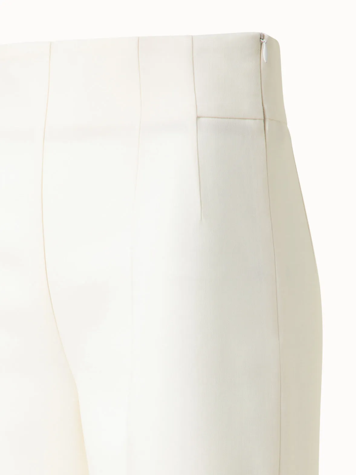 Wide Straight Wool Double-Face Pants