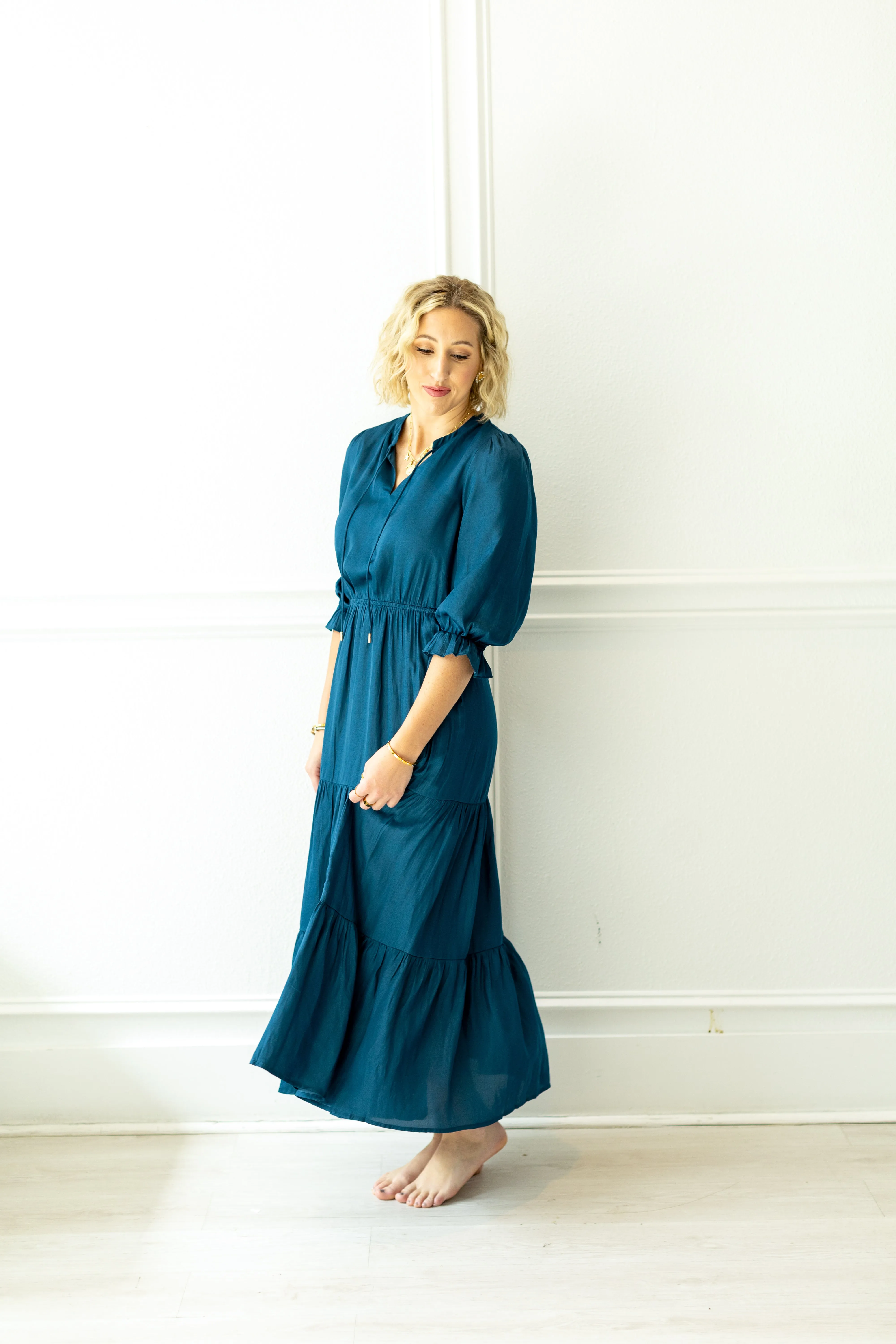 Winter Blues Maxi Dress