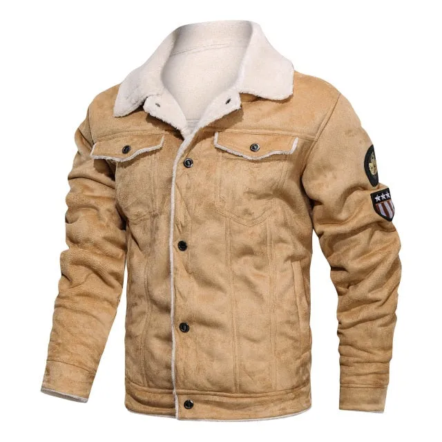 Winter Fur Leather Jacket Mens