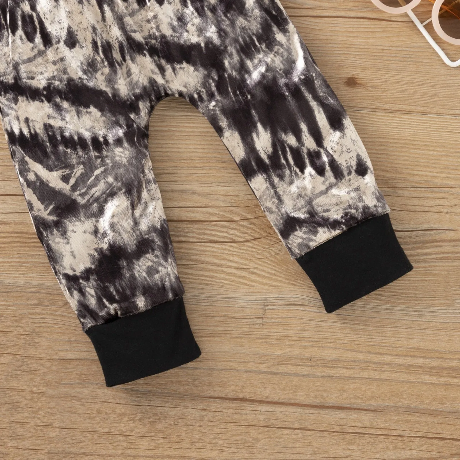 Winter Infant Unisex Clothing Set Solid Hooded Sweatshirt  Pants Infant Outfit
