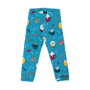 Winter Magic Leggings - Light Sky - 2 Left Size 2-3 years
