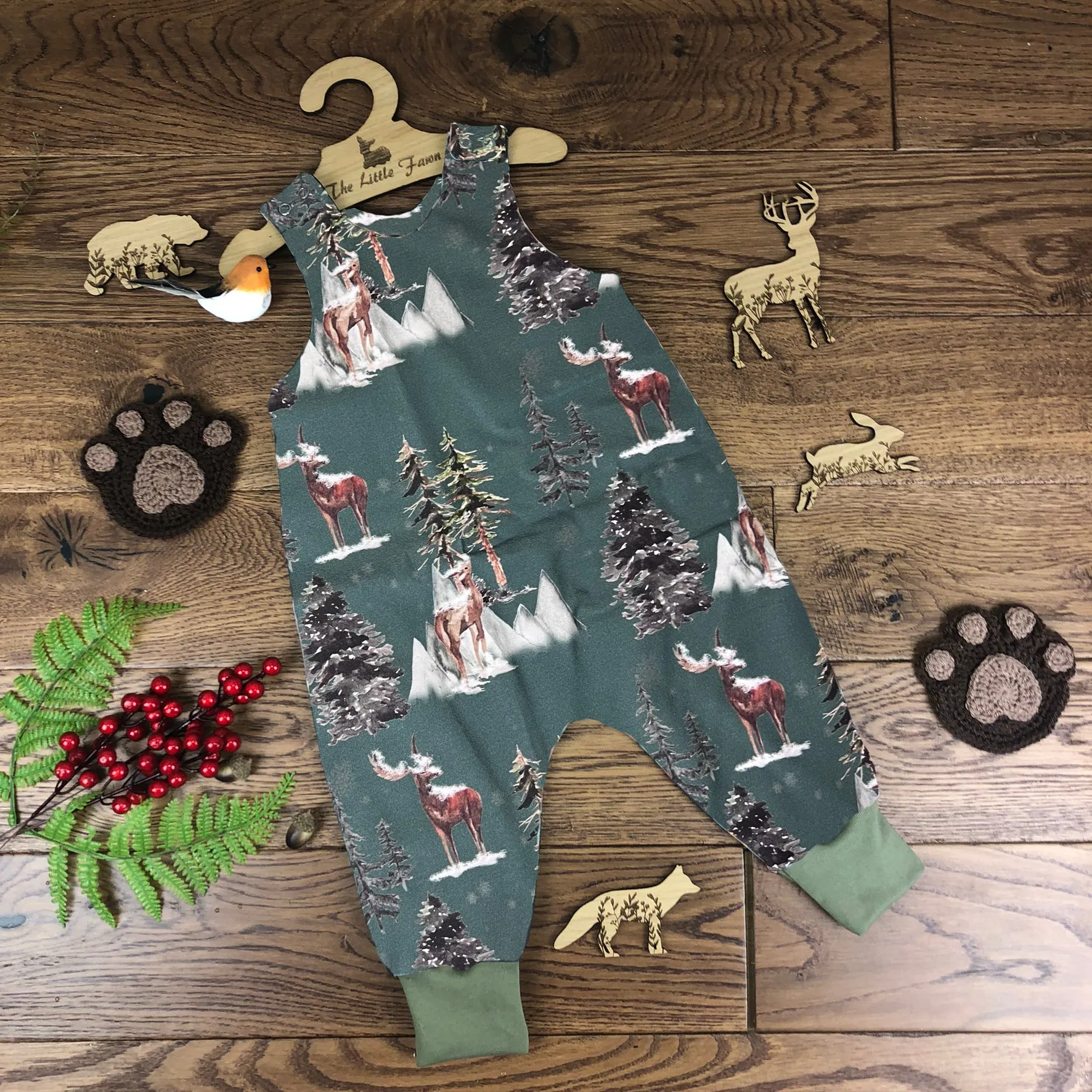 Winter night Romper 0-4 years