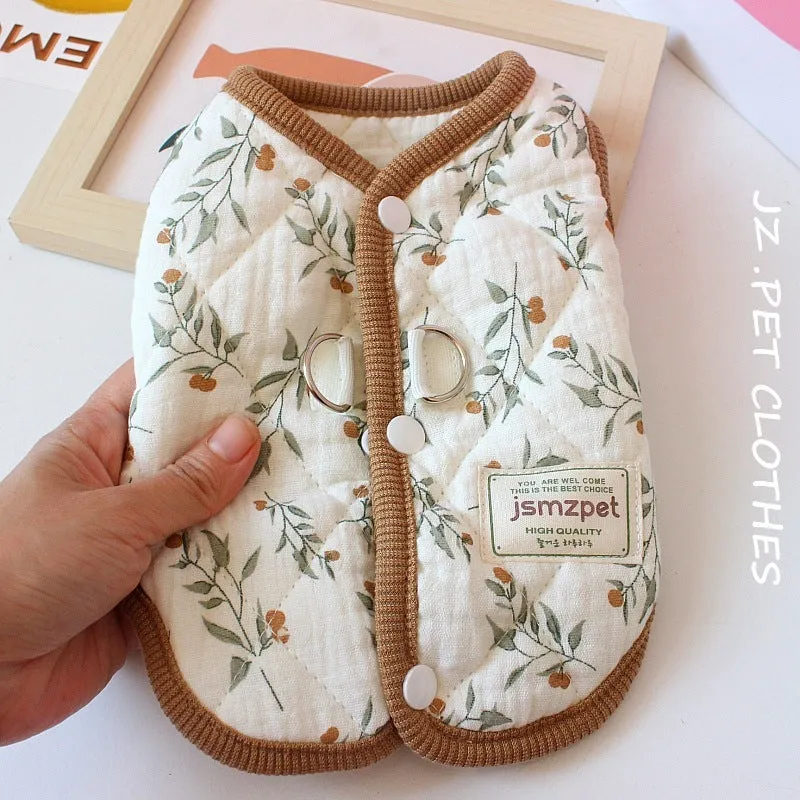 Winter Pet Coat Cat Clothes Thick Warm Autumn And Winter