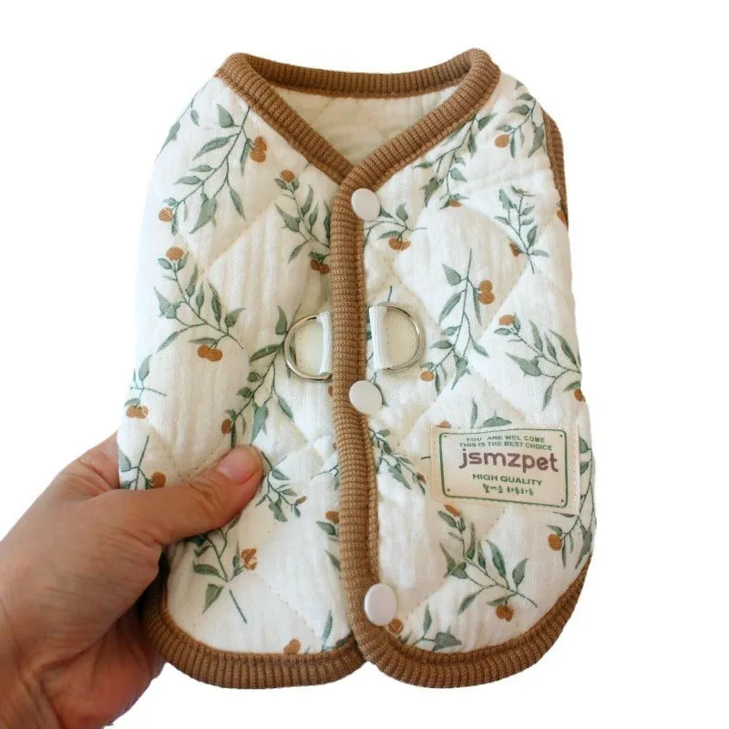 Winter Pet Coat Cat Clothes Thick Warm Autumn And Winter