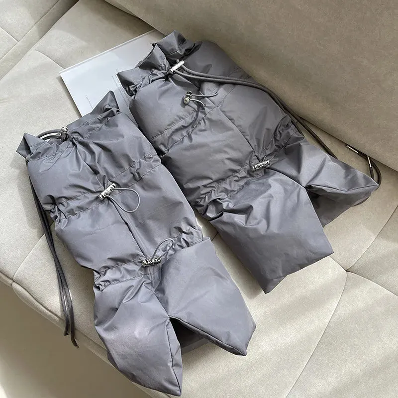 Winter Windproof Down Cotton Leg Warmers – Ultimate Cold-Weather Protection