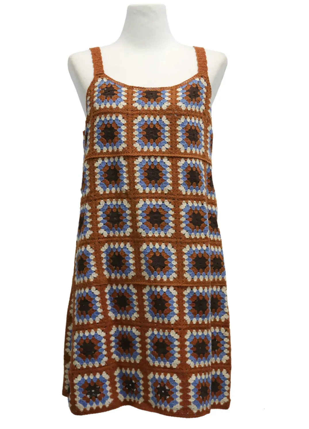 Women Clothing Crocheted Strap Dress Casual Wild Slimming