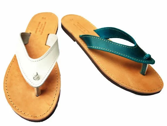Women flip flops with wide straps