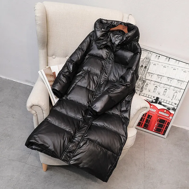 Women Hooded Down Parka Warm Clothes Waterproof