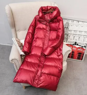 Women Hooded Down Parka Warm Clothes Waterproof
