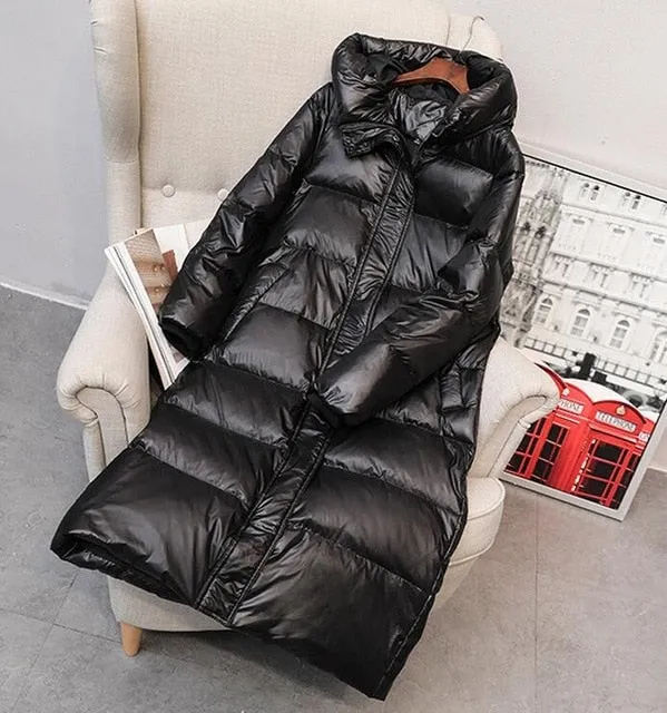 Women Hooded Down Parka Warm Clothes Waterproof