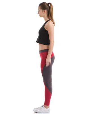Women Red Solid Tights Aero Sprinter CR-DG