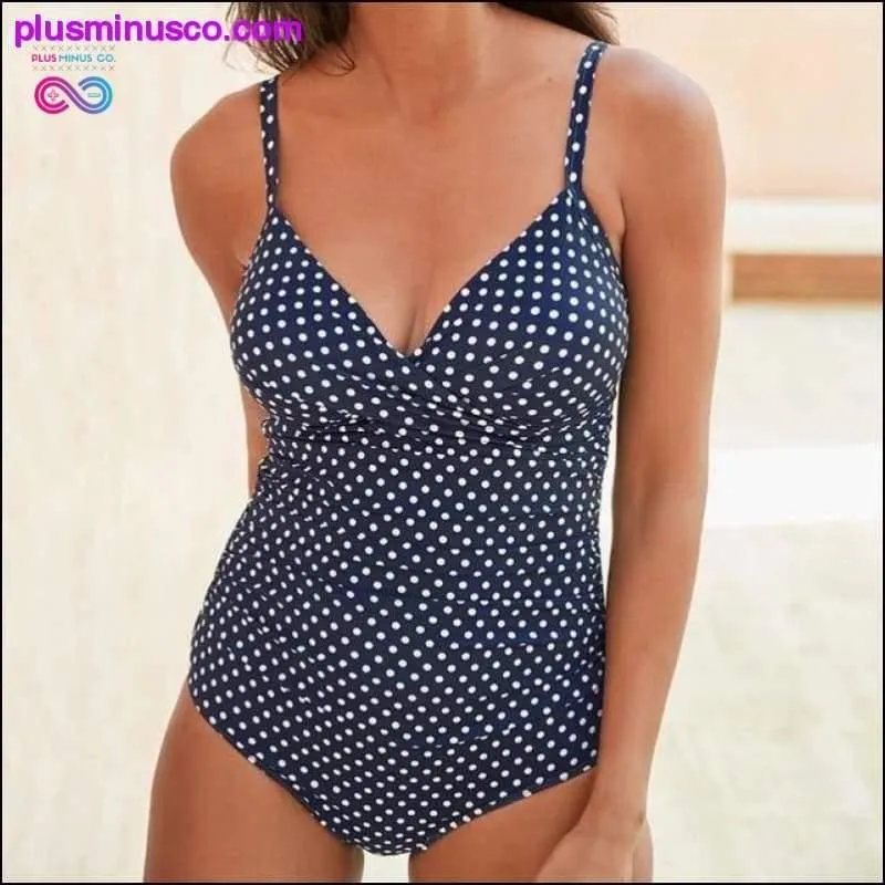 Women Sexy Plus Size One Piece Retro Swimwear