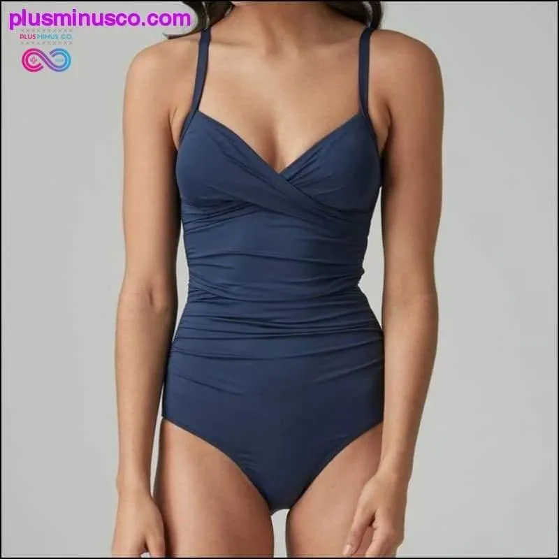 Women Sexy Plus Size One Piece Retro Swimwear