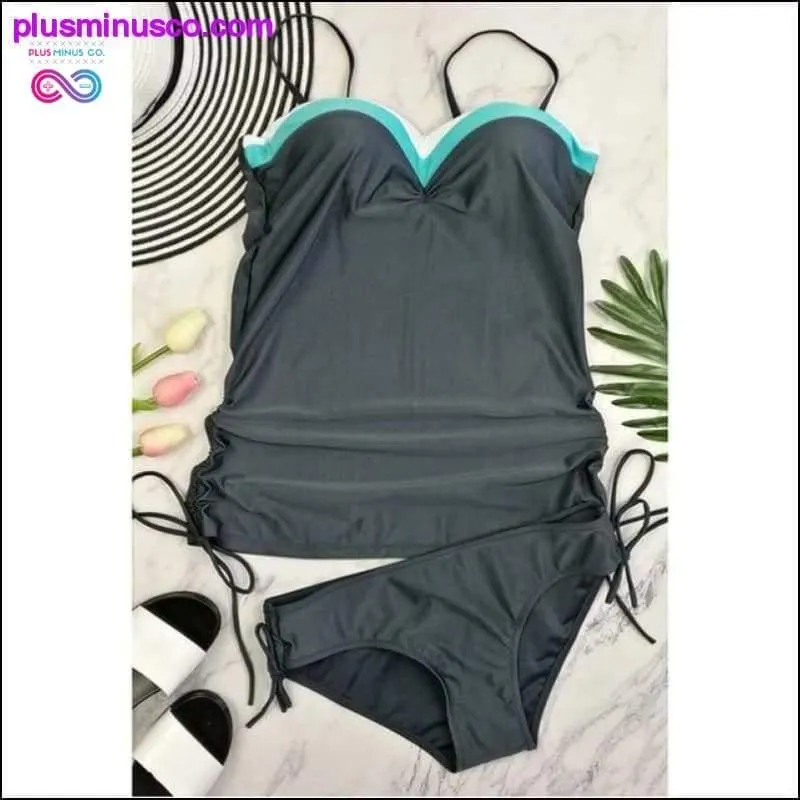 Women Two Pieces High Waist Bathing Swimming