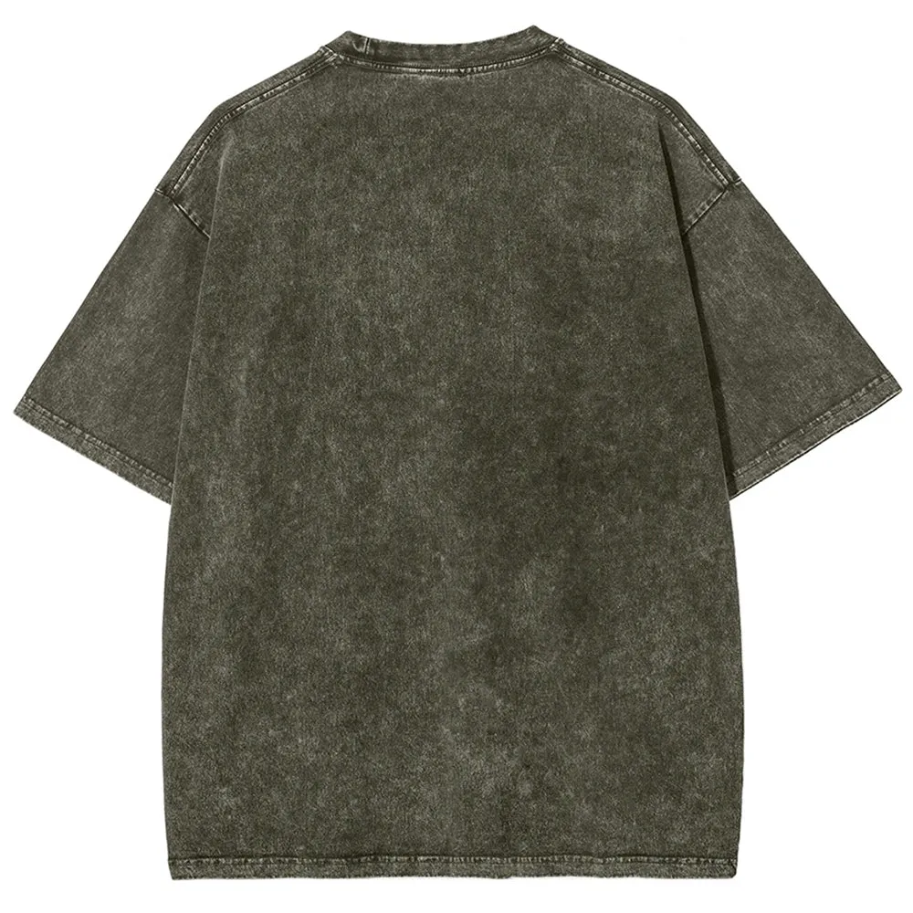 Women Washed Vintage Different You Graphic Tee