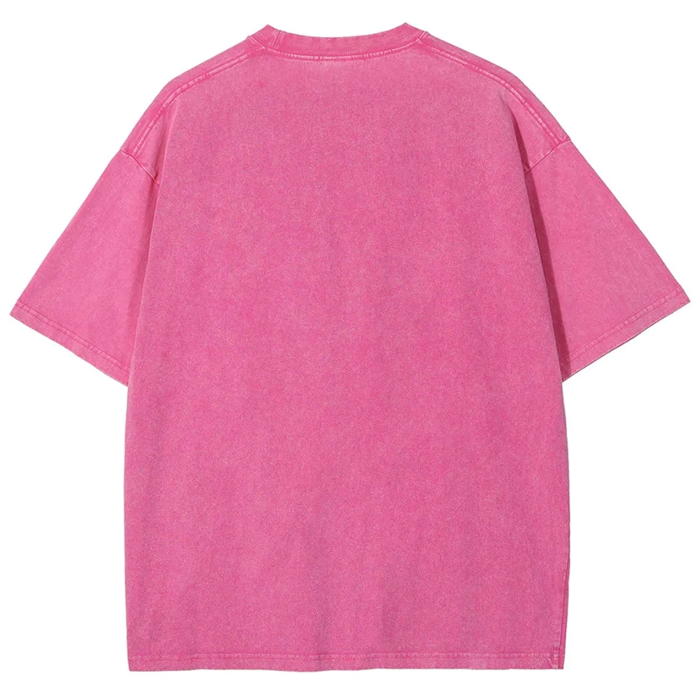 Women Washed Vintage Different You Graphic Tee