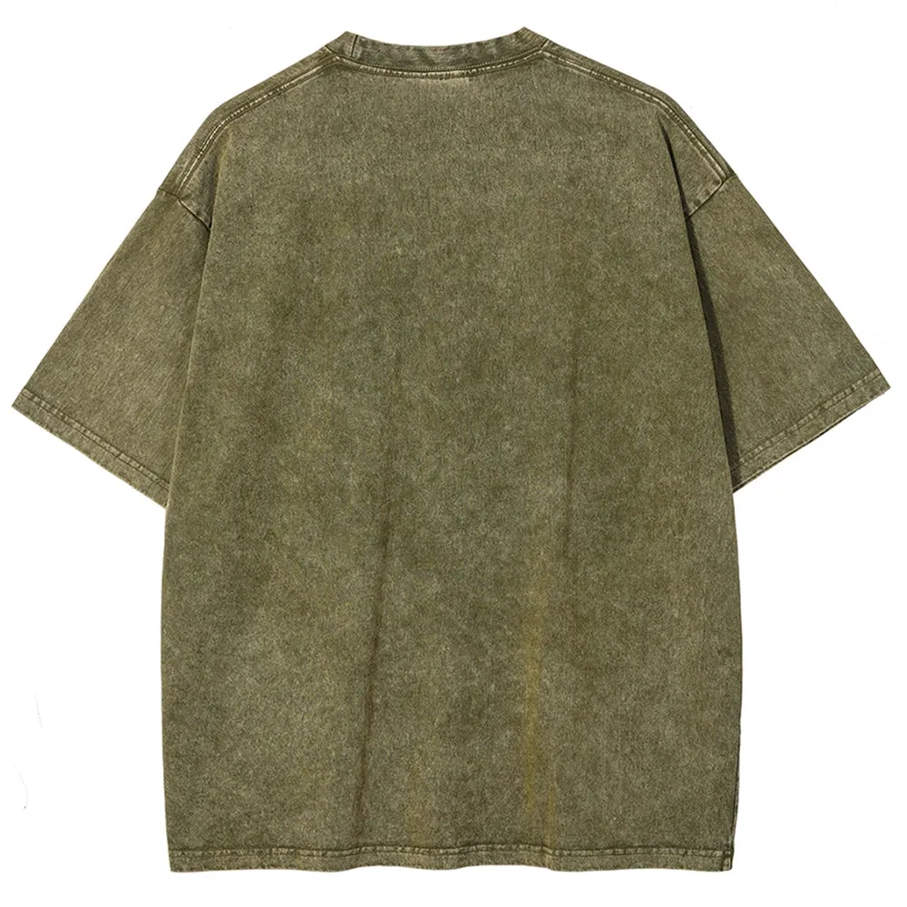 Women Washed Vintage Different You Graphic Tee