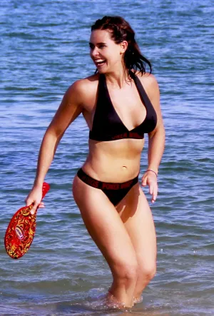 Women's Bikini Active Elastic Colletion Color Black - Power Wings By Jullye Giliberti