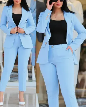 Women's Formal Office Pant Set