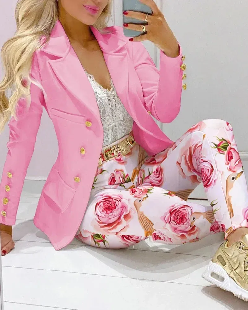 Women's Formal Office Pant Set