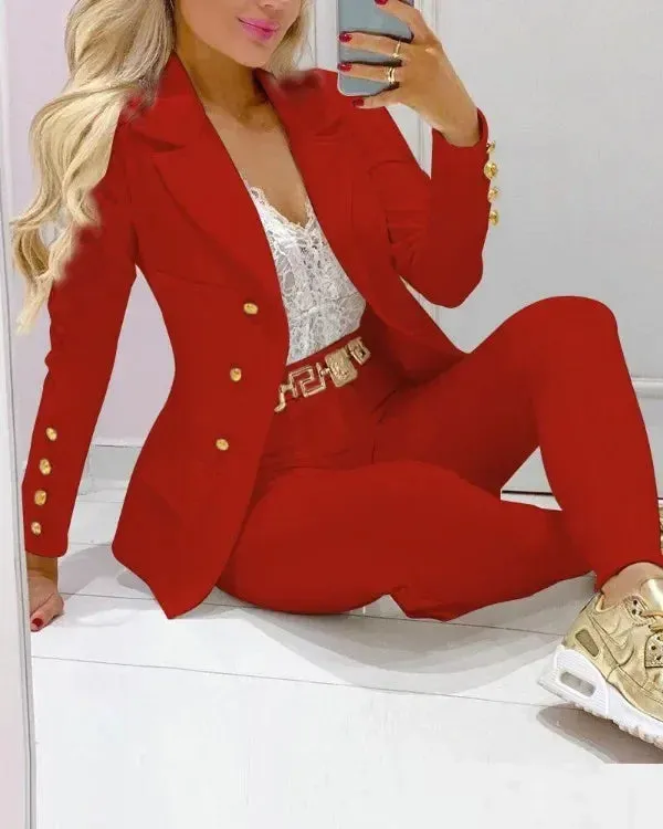 Women's Formal Office Pant Set