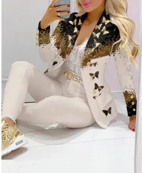 Women's Formal Office Pant Set