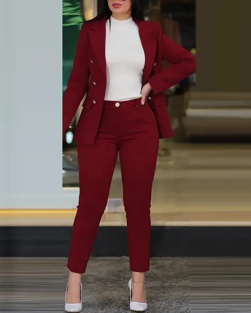Women's Formal Office Pant Set