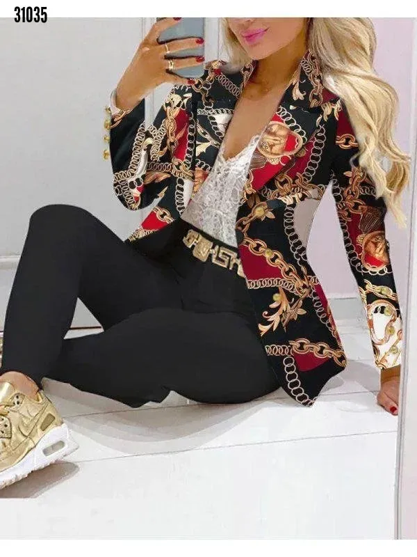 Women's Formal Office Pant Set