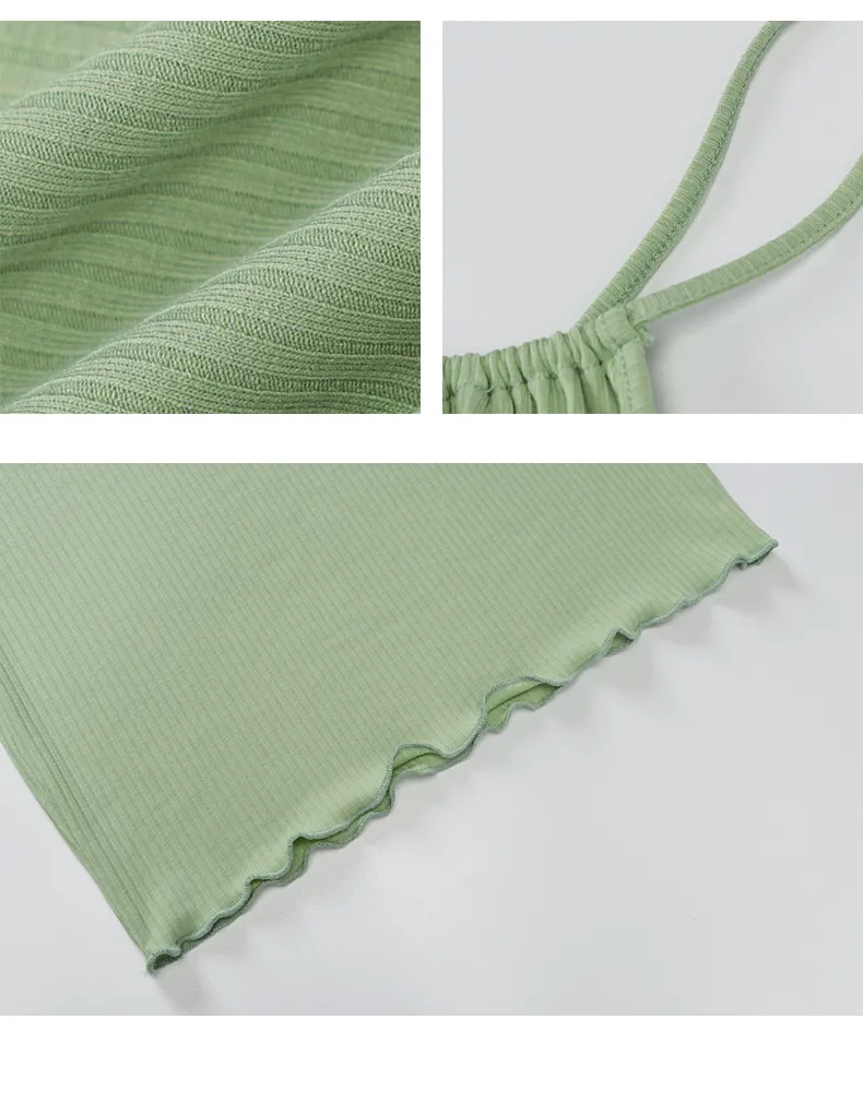 Women's green summer dress casual