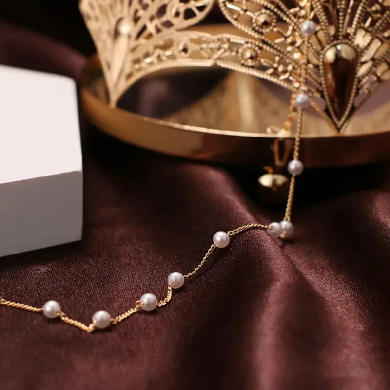 Women's Korean Style Pearl Choker Necklace