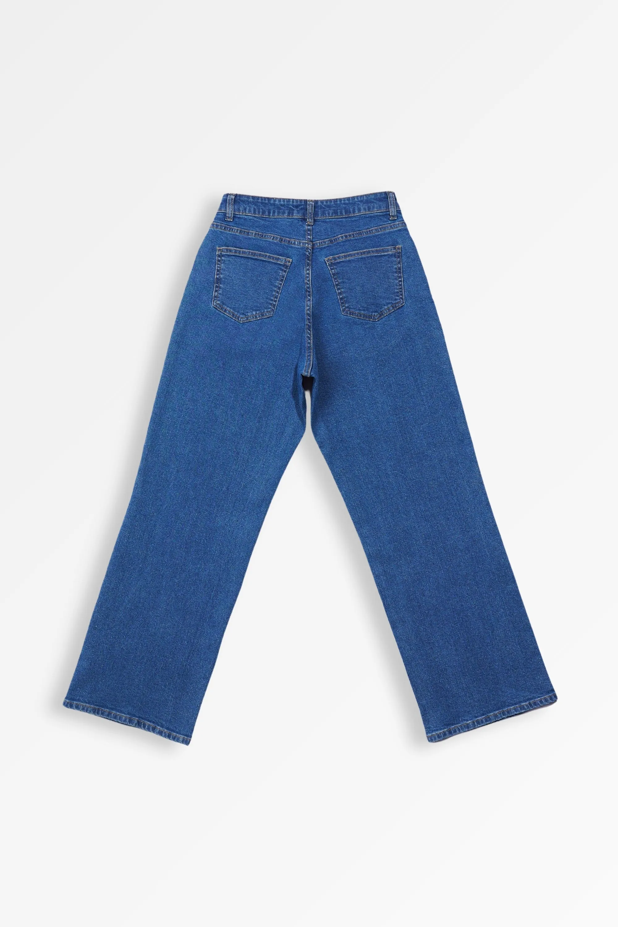 Women's Medium Blue Baggy Pants | Leaf Clothing